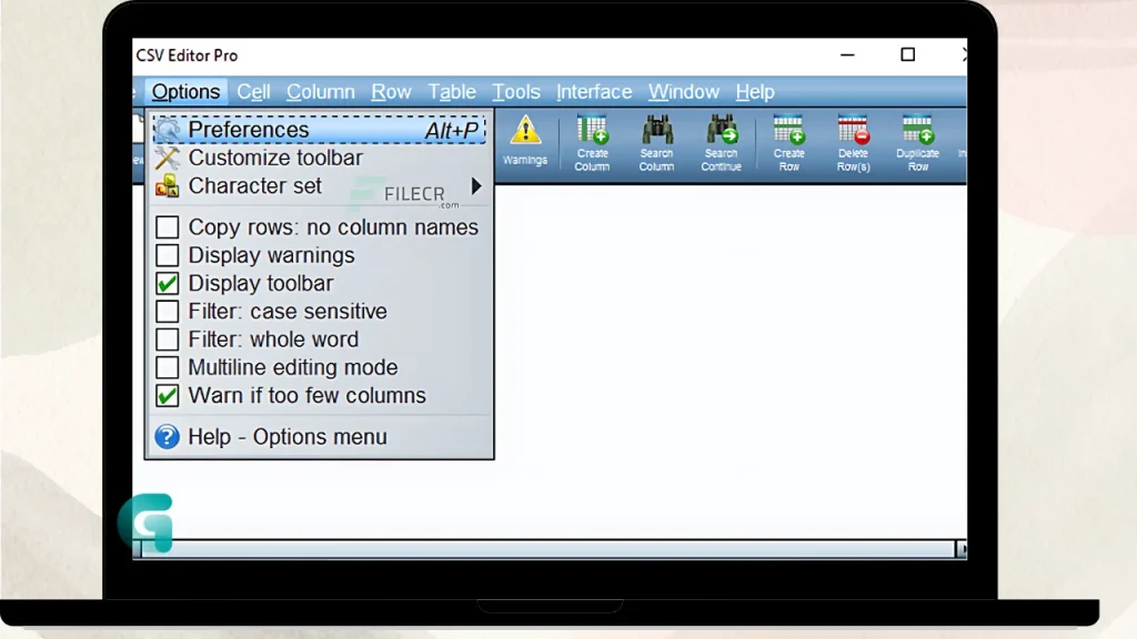 Gammadyne CSV Editor