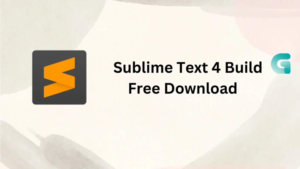 Sublime Text 4 Build free download