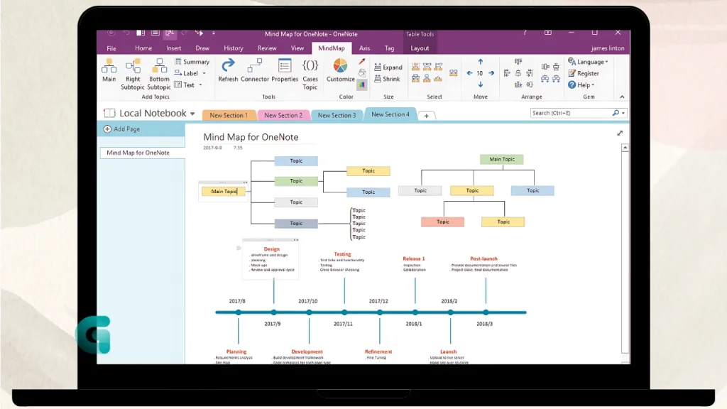 OneNoteGem Mind Map for OneNote free download